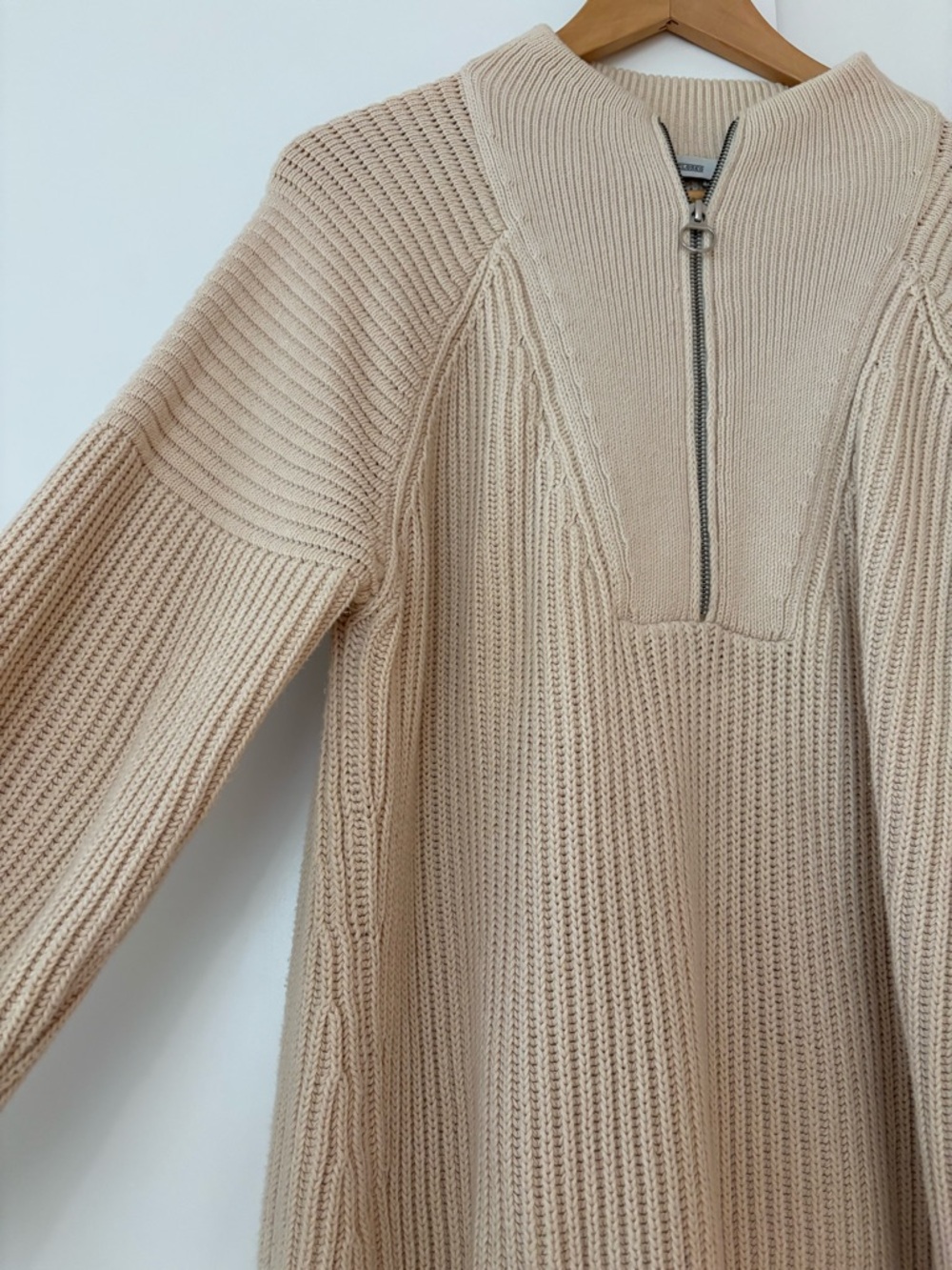 Closed Cream Ribbed Knit Sweater - Picture 3 of 7
